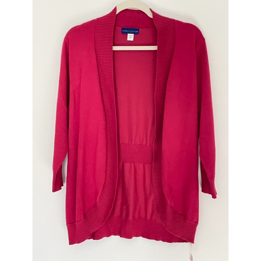 Simply Styled Open Sweater Cardigan Size Large New no tag E104